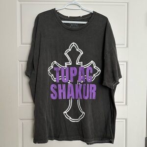 Oversized Tupac Graphic Tee